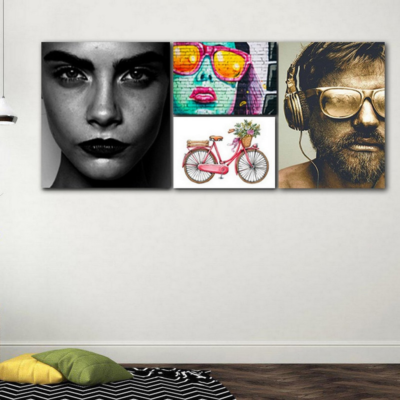 تابلو شاسی بکلیت طرح چهره و دوچرخه مدل SH-124 مجموعه 4 عددی