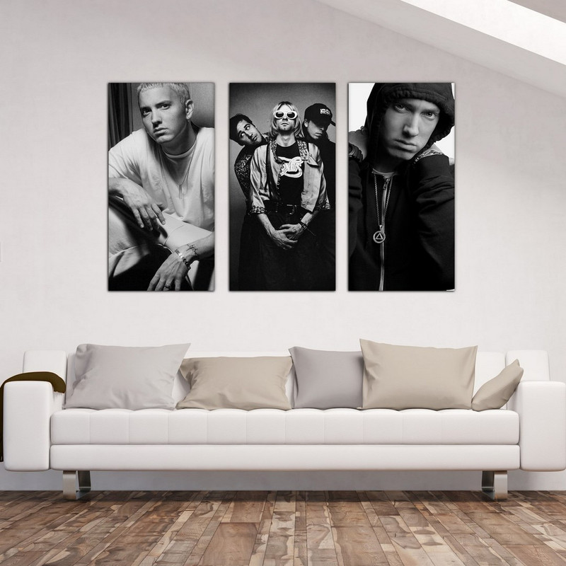 تابلو شاسی بکلیت طرح خواننده رپ امینم مدل SH-526 مجموعه 3 عددی