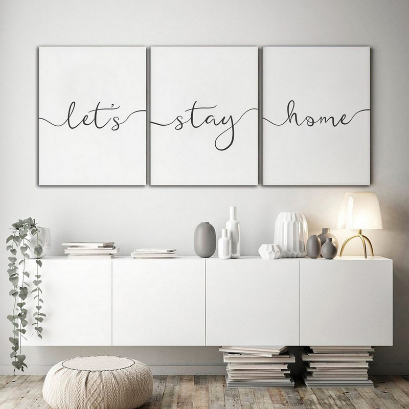 تابلو شاسی بکلیت طرح جمله انگیزشی مدل SH-435 مجموعه 3 عددی