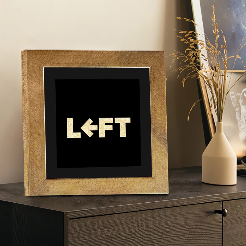 تابلو بکلیت طرح دکوری LEFT مدل T-107