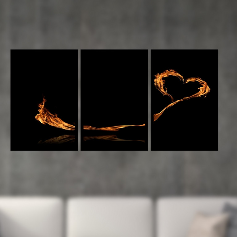 تابلو بکلیت طرح قلب مدل B-S4871 مجموعه 3 عددی