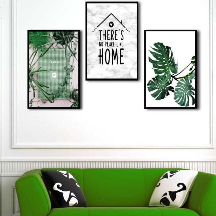 تابلو بکلیت طرح خانه مدل دکوراتیو B-289 بسته 3 عددی