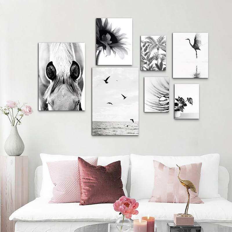 تابلو شاسی بکلیت طرح دکوراتیو اداری و طبیعت مدل SH-1108 مجموعه 7 عددی