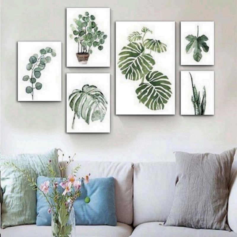 تابلو شاسی بکلیت طرح دکوراتیو برگ انجیری مدل SH-686 مجموعه 6 عددی