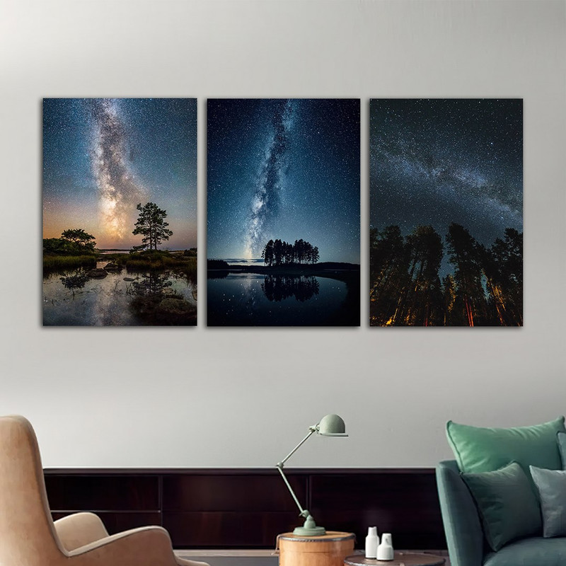 تابلو شاسی بکلیت طرح کهکشان راه شیری مدل SH-658 مجموعه 3 عددی