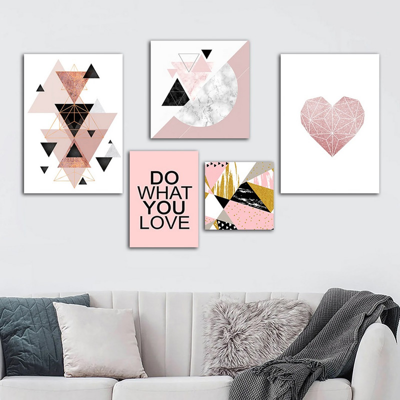 تابلو شاسی بکلیت طرح نقاشی کوبیسم و مینیمال مدل SH-887 مجموعه 5 عددی