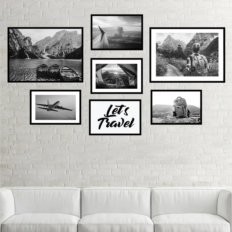 تابلو بکلیت مدل کمپینگ و طبیعت گردی کد B-906 مجموعه 7 عددی