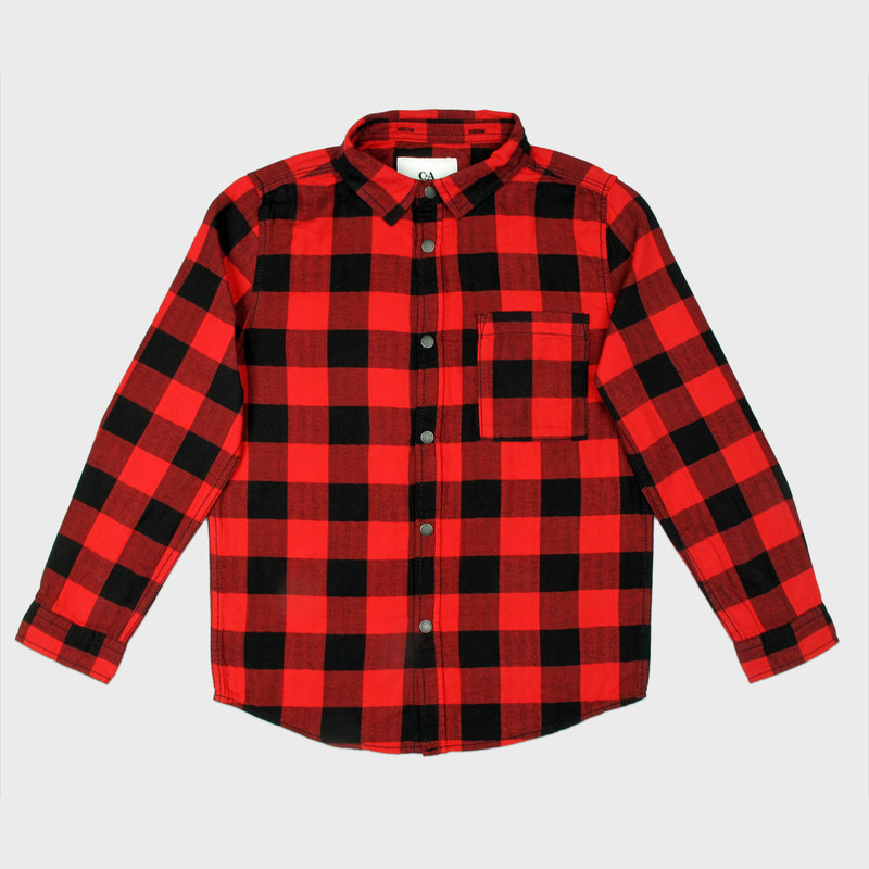 پیراهن پسرانه سی اند ای مدل چهارخانه PK-CA-Bi2-022