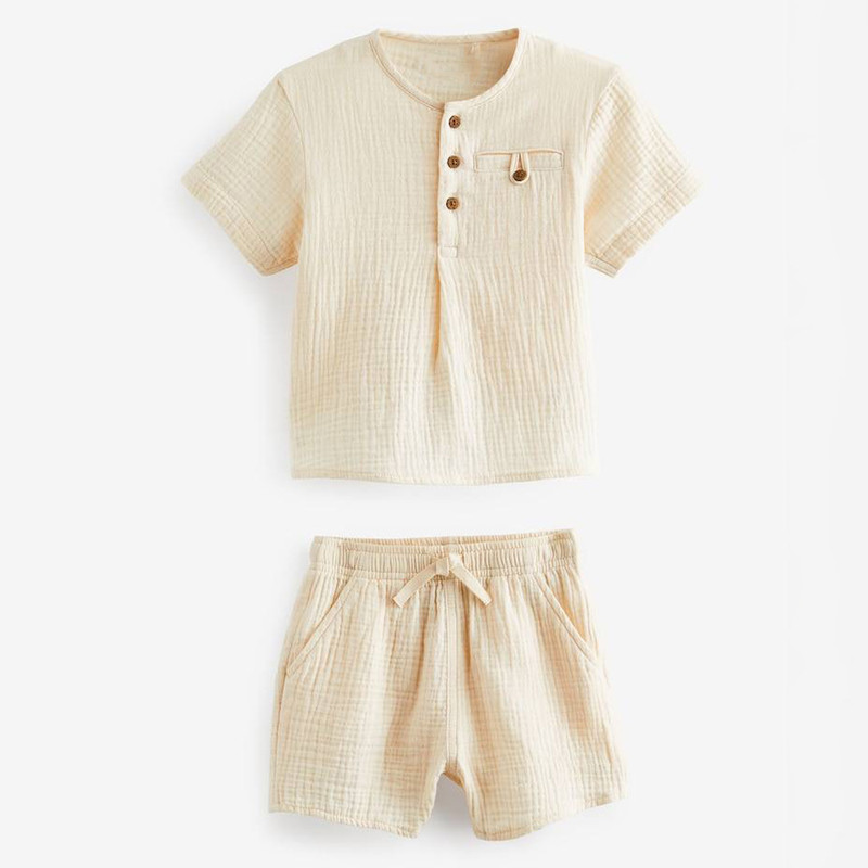 ست پیراهن و شلوارک پسرانه مدل PK-NX-LIN