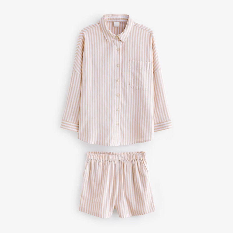 ست پیراهن آستین بلند و شلوارک راحتی دخترانه مدل pk-nx-rr