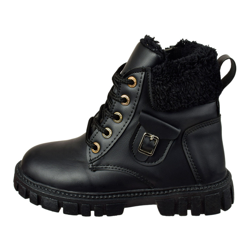 نیم‌بوت دخترانه مدل بندی زیپی BK.3735