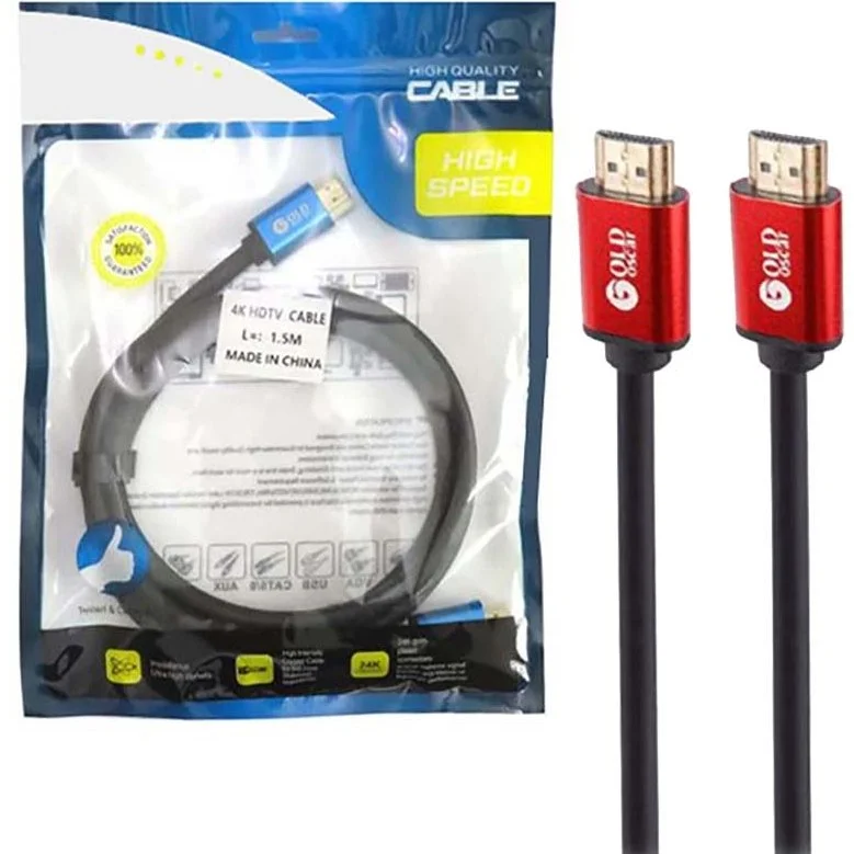 Hdmi 1.5m 4k کابل سرآبی نايلونی oscar v2