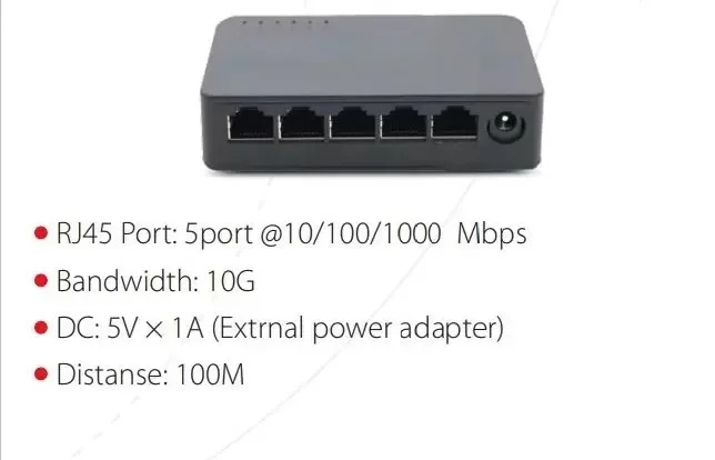 سوئیچ 5 پورت شبکه الکاتو EL-1SG0500GN