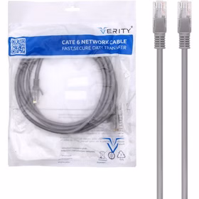 کابل شبکه 1 متری CAT6 برند VERITY