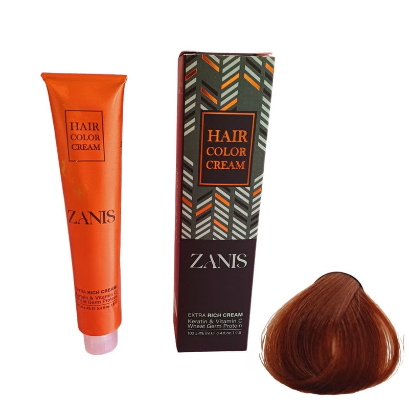 رنگ مو زانیس شماره 6.0 حجم 100 میلی لیتر رنگ بلوند تیره