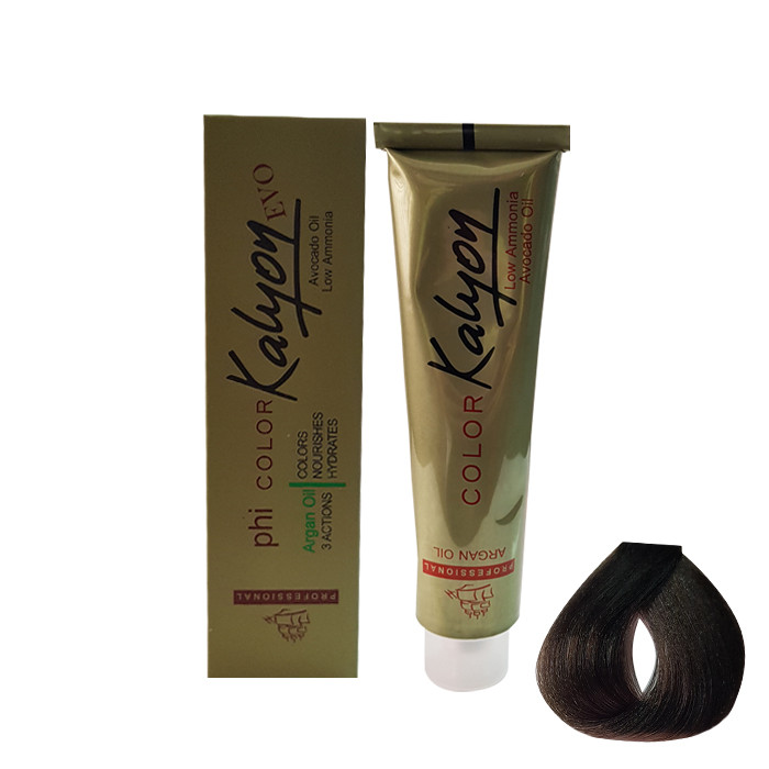 رنگ مو کالیون شماره M3 حجم 125 میلی لیتر رنگ قهوه ای زیتونی