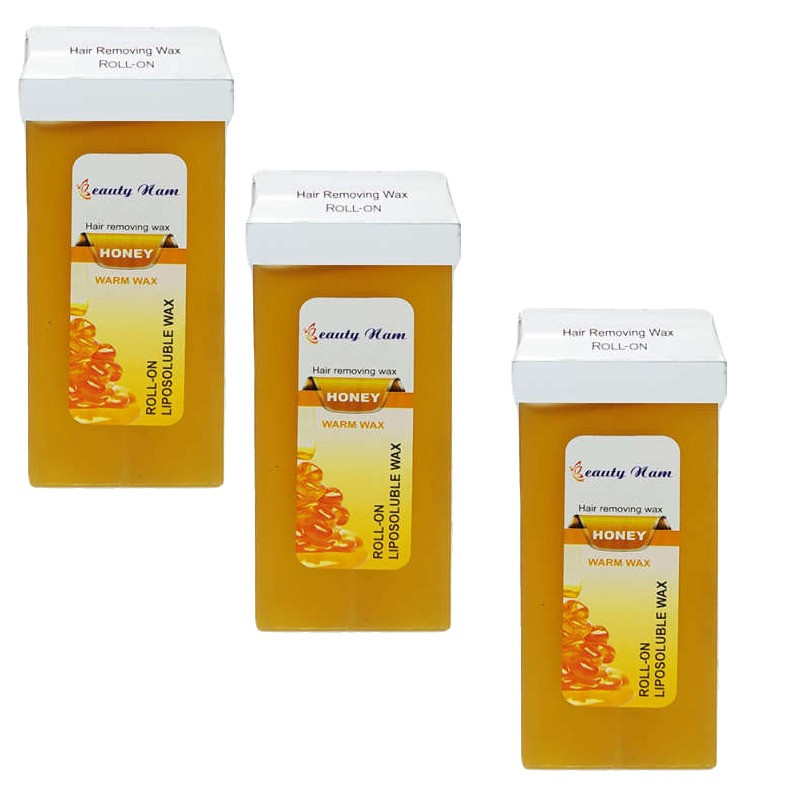 موم موبر بیوتی نام مدل عسل وزن 100 گرم بسته 3 عددی