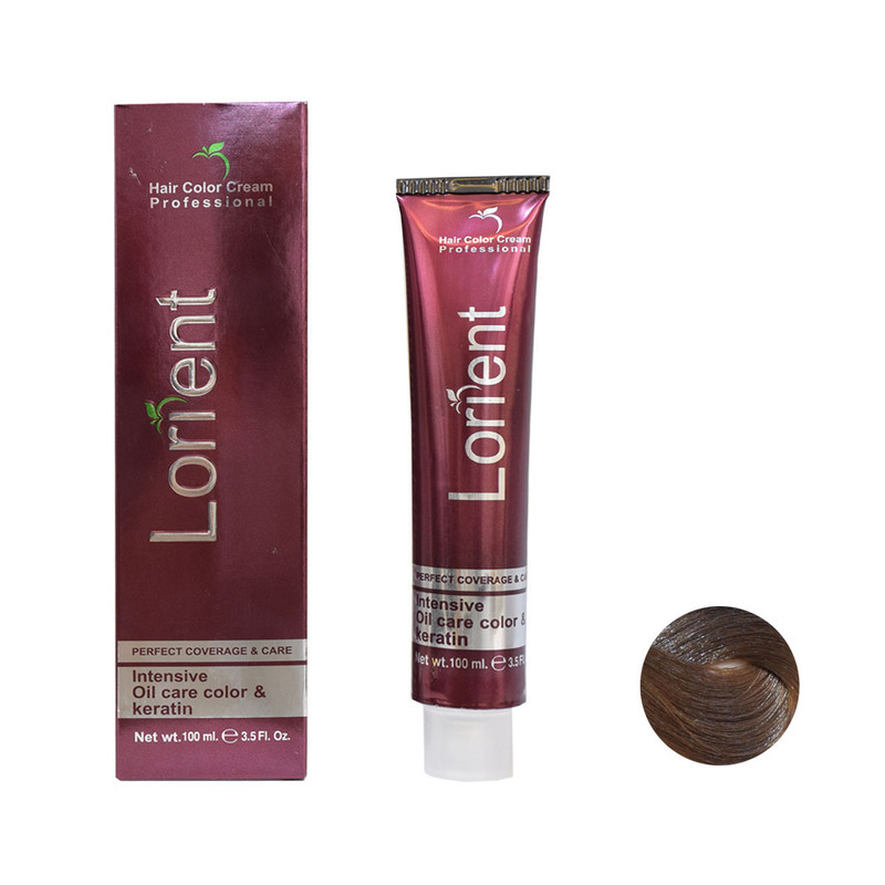 رنگ مو لورینت شماره W3 حجم 100 میلی لیتر رنگ قهوه ای شکلاتی متوسط