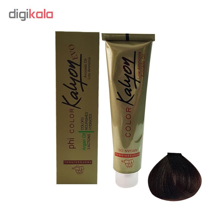 رنگ مو کالیون شماره N3 حجم 125 میلی لیتر رنگ قهوه ای متوسط