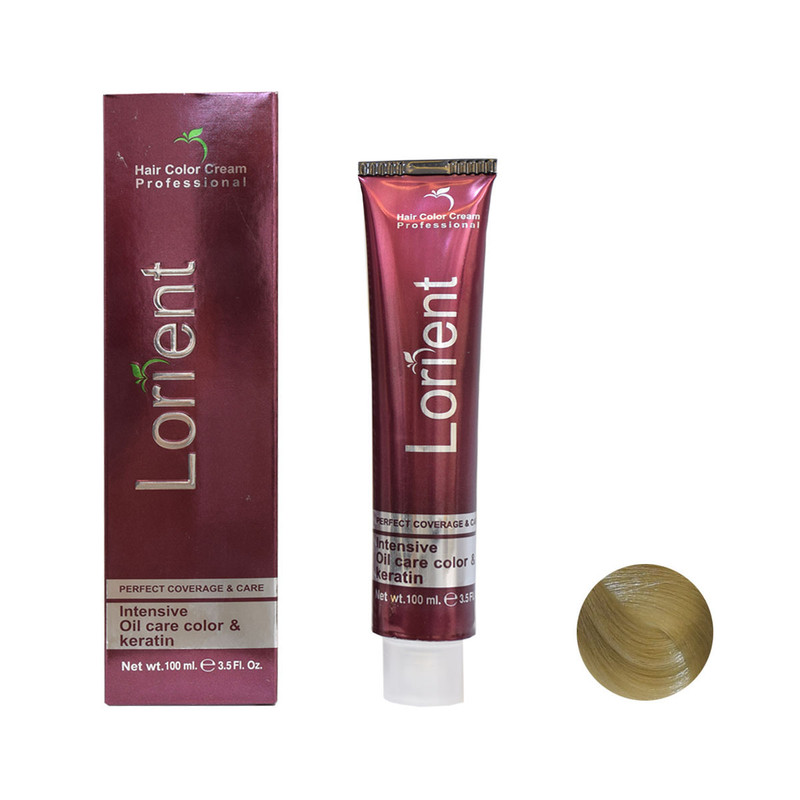 رنگ مو لورینت شماره M10 حجم 100 میلی لیتر رنگ بلوند زیتونی پلاتینه