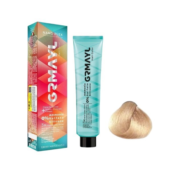 رنگ مو گرمایل شماره 10.0 مدل 2024 حجم 120 میلی لیتر رنگ بلوند فوق العاده روشن
