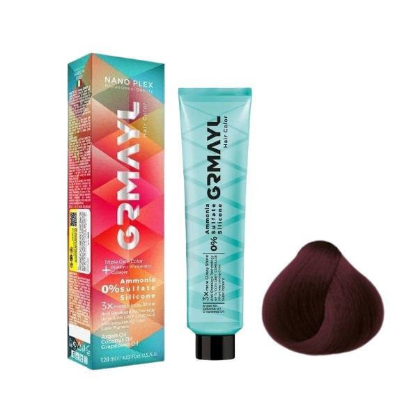 رنگ مو گرمایل شماره 7.68 حجم 120 میلی لیتر رنگ بلوند ماهگونی