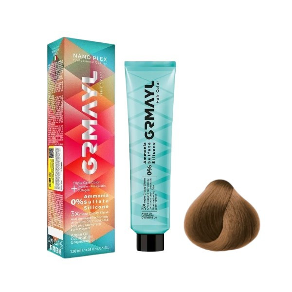 رنگ مو گرمایل شماره 7.15 حجم 120 میلی لیتر رنگ بلوند کنفی متوسط