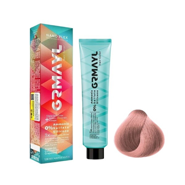 رنگ مو گرمایل شماره LTT1 حجم 120 میلی لیتر رنگ پاستیلی رز گلد