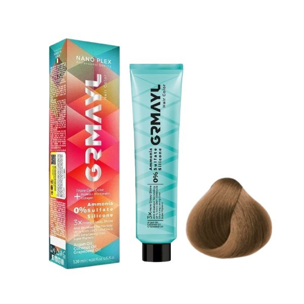 رنگ مو گرمایل شماره 8.31 حجم 120 میلی لیتر رنگ بلوند بژ روشن