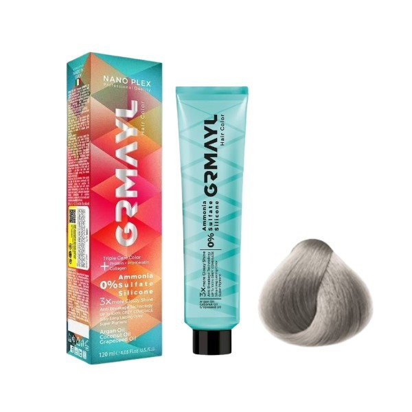 رنگ مو گرمایل شماره 901 حجم 120 میلی لیتر رنگ بلوند پلاتینه دودی روشن