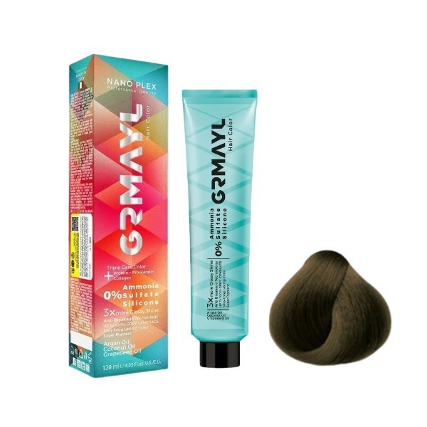 رنگ مو گرمایل شماره 7.3 مدل 2024 حجم 120 میلی لیتر رنگ بلوند زیتونی متوسط