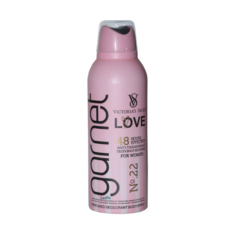 اسپری خوشبو کننده بدن زنانه گارنت مدل مدل ویکتوریا سکرت لاو حجم 200 میلی لیتر