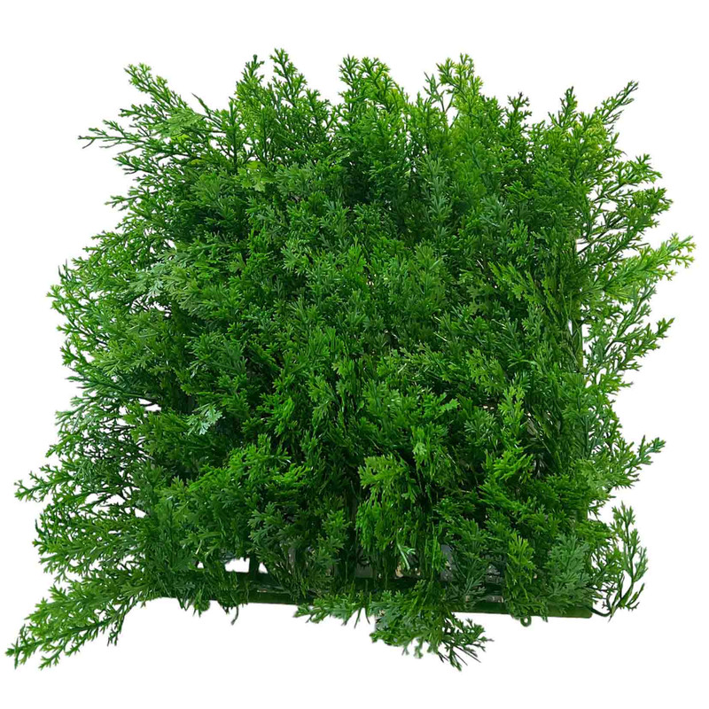 دیوار پوش مدل دیوار سبز مصنوعی طرح برگ سرو