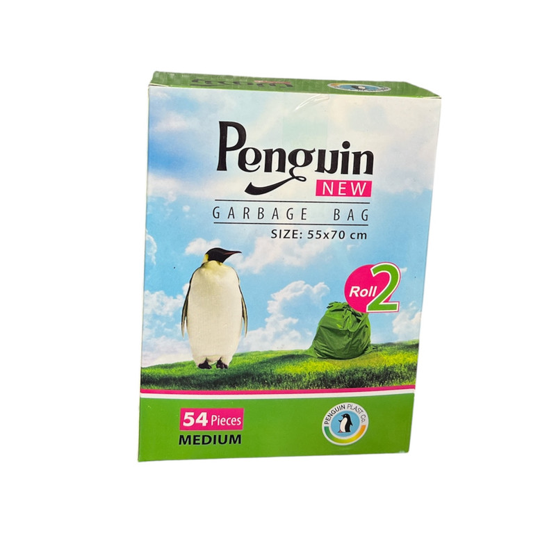 کیسه زباله پنگوئن مدل زود تجزیه کد ST55.70 بسته 54 عددی