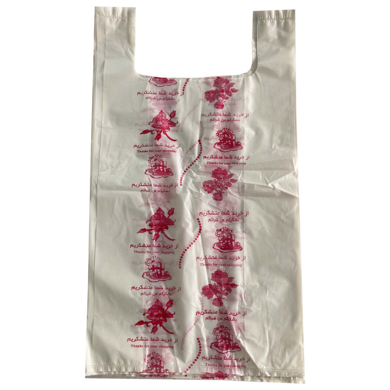 نایلون بسته بندی مدل چاپدار دسته دار بسیار ضخیم کد 65.75 بسته 4 کیلوگرم