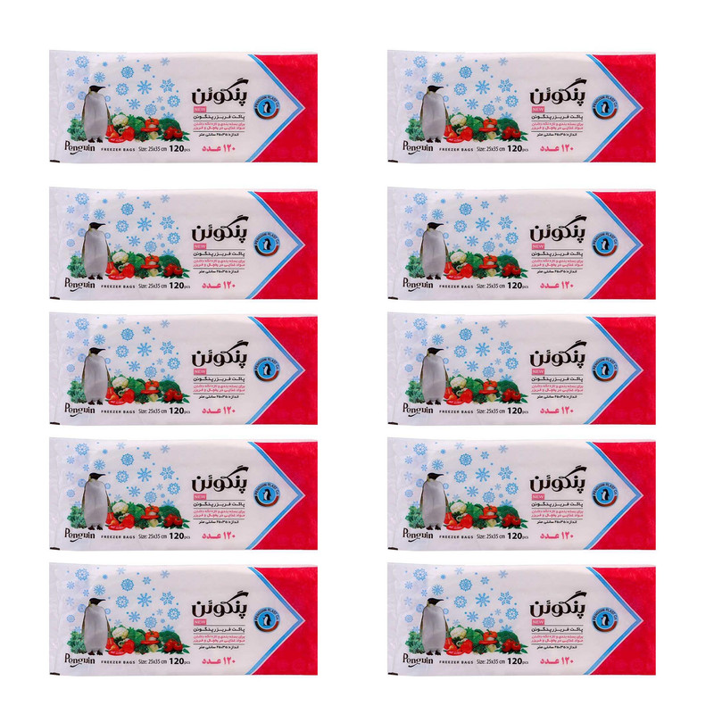 کیسه فریزر پنگوئن مدل p120 ده بسته 120 عددی