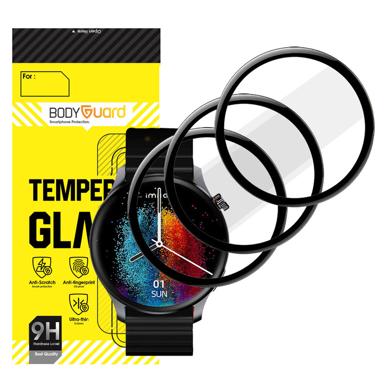 	 محافظ صفحه نمایش بادیگارد مدل PMMA مناسب برای ساعت هوشمند شیائومی imilab W13 بسته 3 عددی