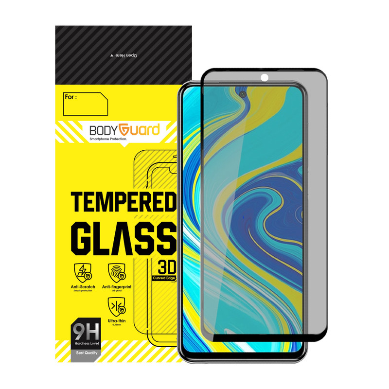 محافظ صفحه نمایش حریم شخصی بادیگارد مدل PX مناسب برای گوشی موبایل شیائومی Note 9 Pro Max