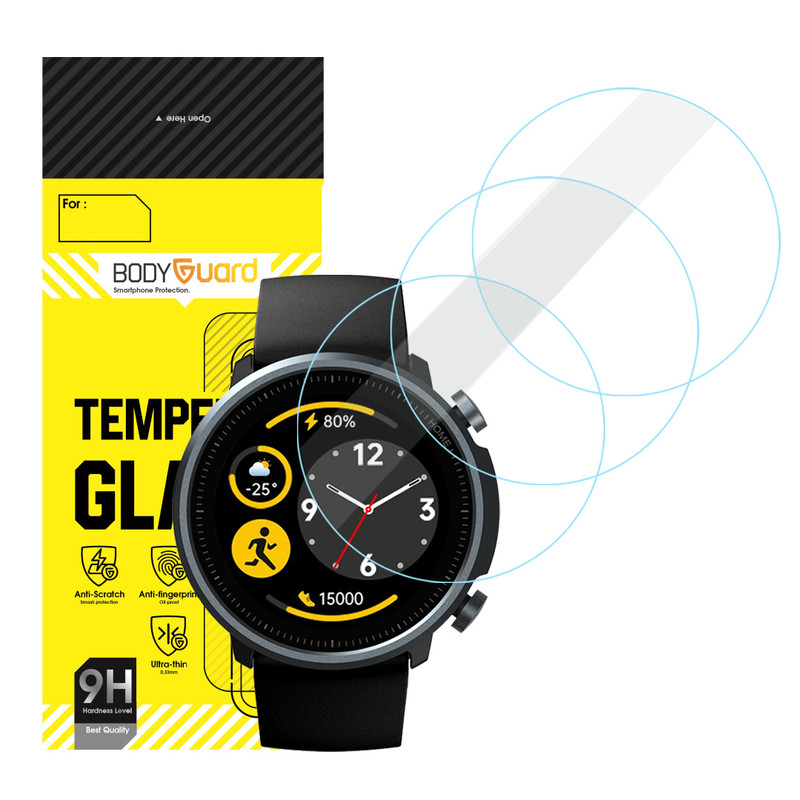 محافظ صفحه نمایش بادیگارد مدل GW مناسب برای ساعت هوشمند میبرو Mibro A1 بسته 3 عددی