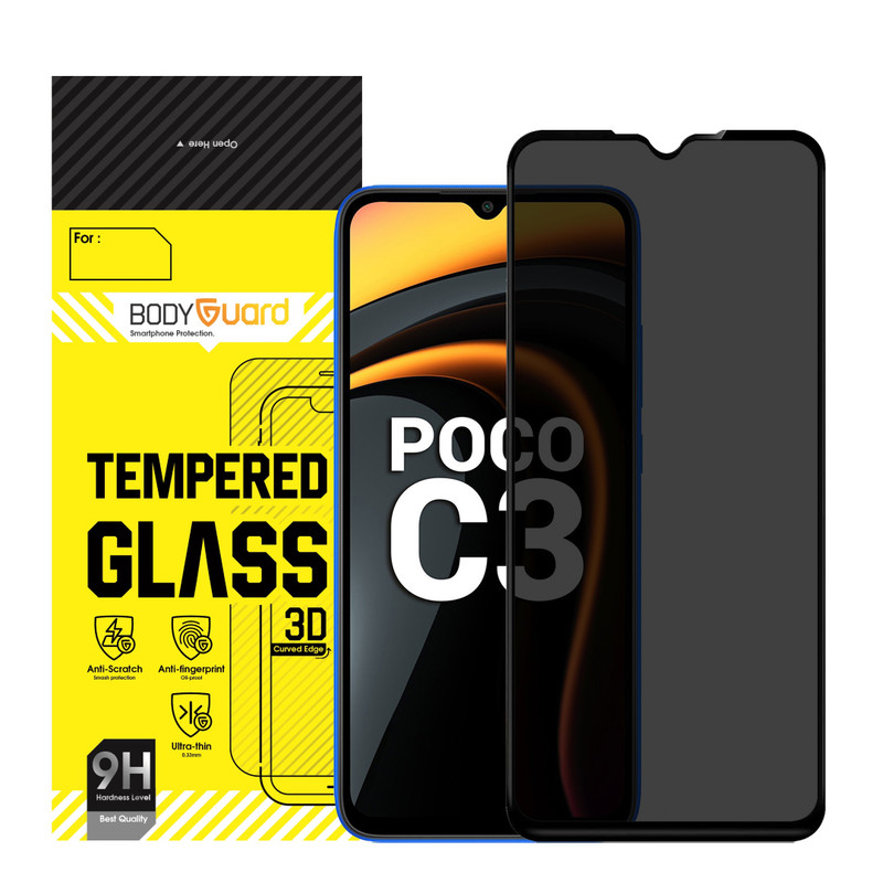 محافظ صفحه نمایش حریم شخصی بادیگارد مدل PX مناسب برای گوشی موبایل شیائومی Poco C3