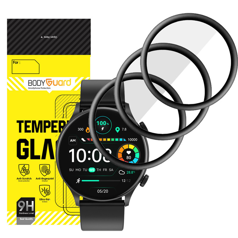 محافظ صفحه نمایش بادیگارد مدل PMMA مناسب برای ساعت هوشمند هایلو Solar Plus RT3 بسته 3 عددی