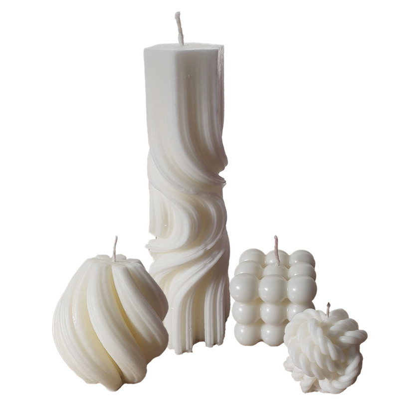 شمع دست ساز مدل تزیینی مجموعه 4 عددی