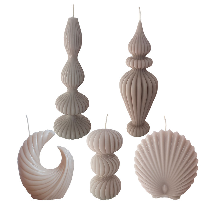 شمع دست ساز مدل DS5  مجموعه 5 عددی