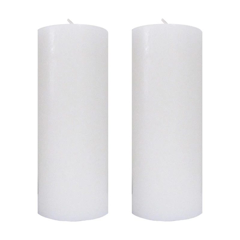 شمع دستساز مدل استوانه مجموعه 2 عددی