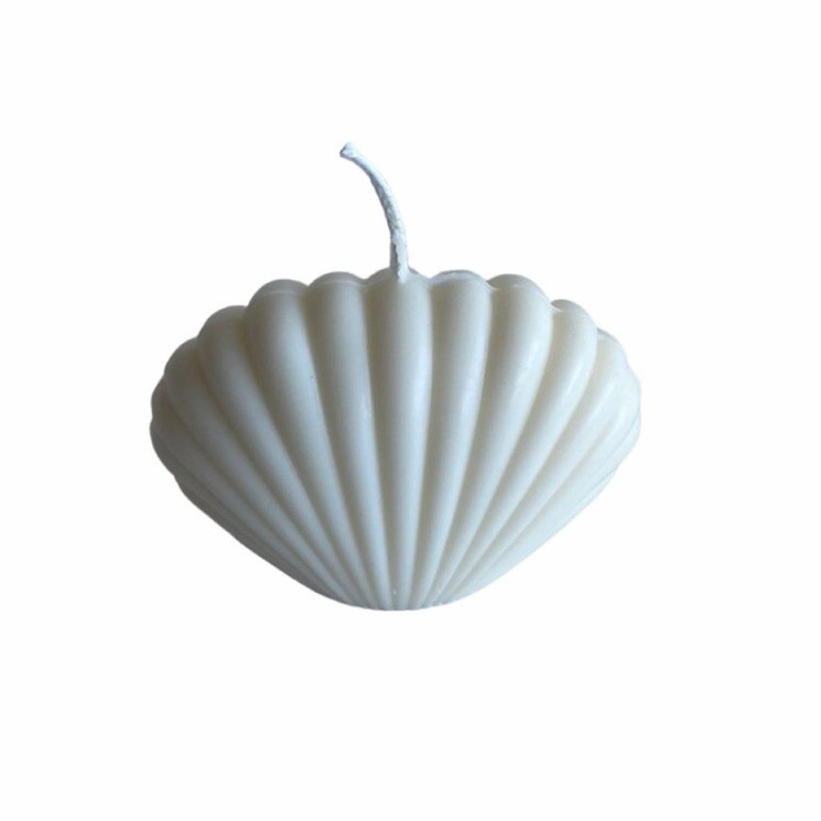 شمع دست ساز مدل صدفی