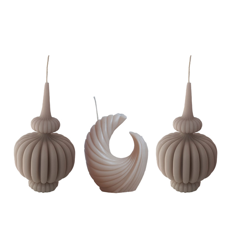 شمع دست ساز مدل DT3  مجموعه 3 عددی