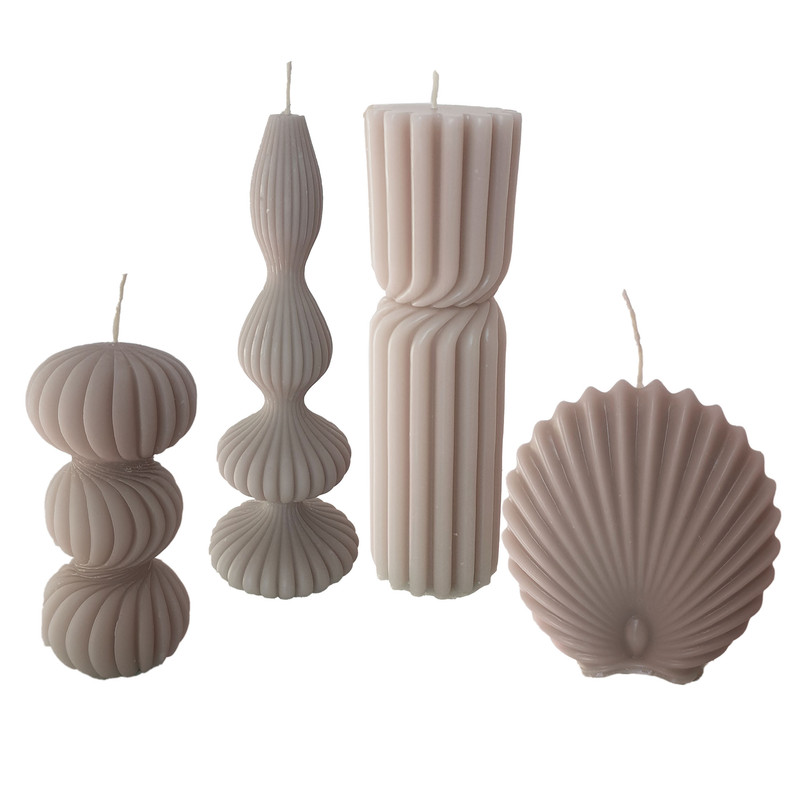 شمع دست ساز مدل 4TS مجموعه 4 عددی