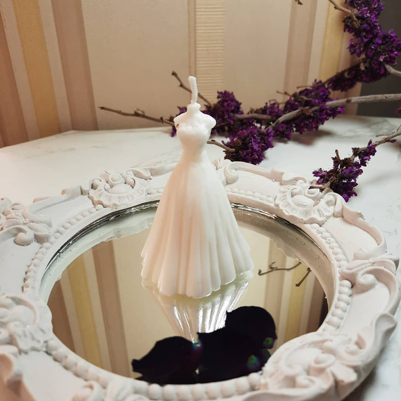 شمع دست ساز مدل عروس