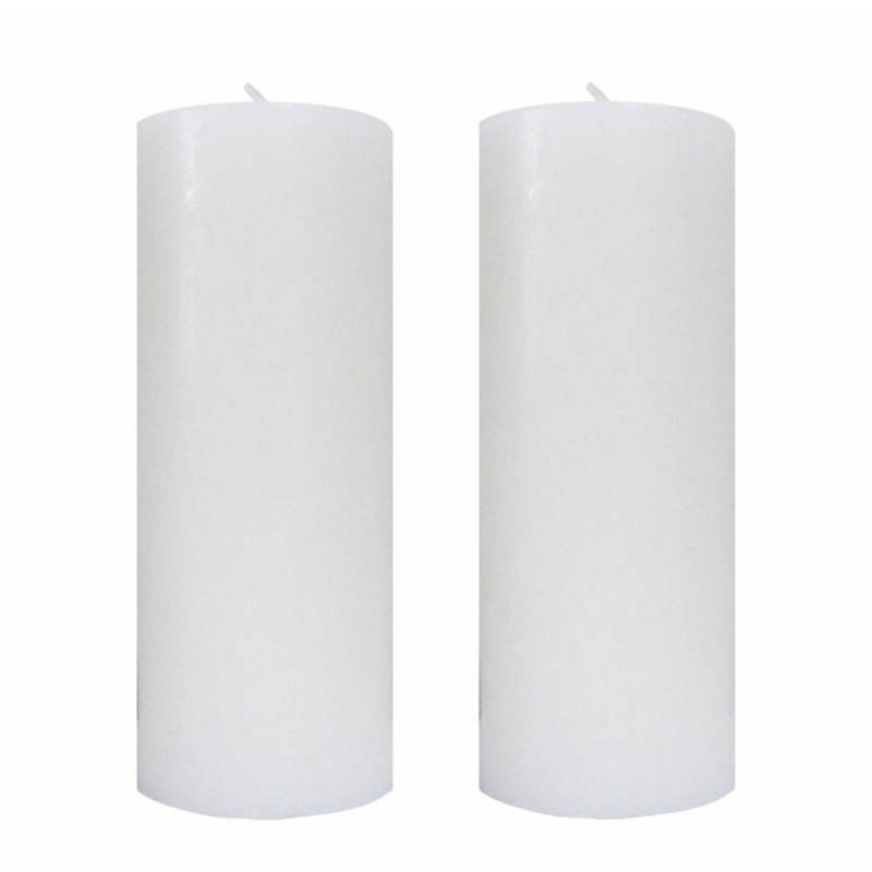 شمع دست ساز مدل استوانه مجموعه دو عددی