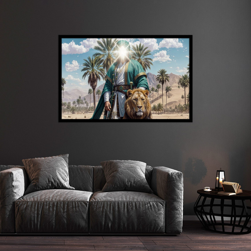 تابلو بکلیت طرح تصویر مذهبی امیرالمومنین امام علی (ع) مدل B-bu2439